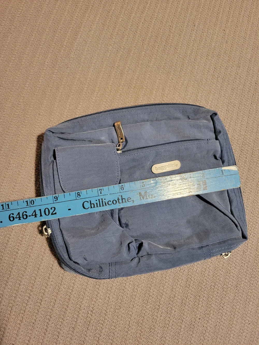 Baggallini Slate Blue Crossbody Pouch